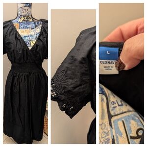 Old Navy Women's Black Short Sleeve Dress